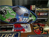 NIP NASCAR 3 x 5 flag, metal car sign, safety