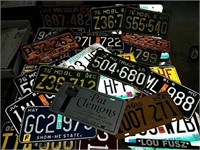 48 Old license plates dating back to the 1940s