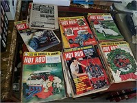 Vintage Hot Rod magazines from 1959 through 1966