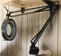 LTS Magnifying Shop Light on Clamp Base