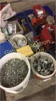 Assorted nails,bolts , screws ,washers, springs,