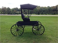 ANTIQUE DOCTOR CARRIAGE (NEW UPHOLSTRY)
