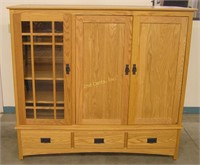 Amish Made Solid Oak Cabinet