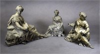 Three Classical Spelter Figures