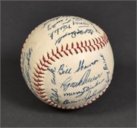 Late 1950s NY Yankees Facsimile Signed Ball
