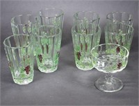 Bx Eight Paneled Grape Tumblers