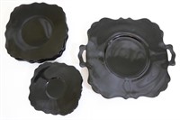 Collection of Black Amethyst Dishes