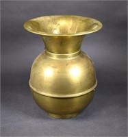 Brass Weighted Spittoon With Pullman Plate