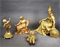 Four Classical Spelter Figures