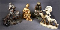 Bx Two Spelter Classical Figures
