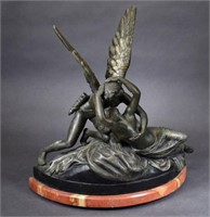 Spelter Statue on Marble Base