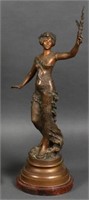 Patenated Bronze Figure