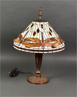 Lamp with Three Dimensional Dragonfly shade