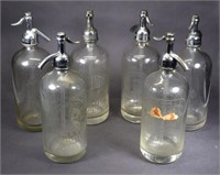 Bx Six Vintage Selzer Bottles