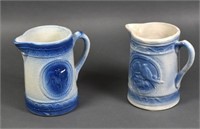 Two Blue & White Salt Glaze Stoneware