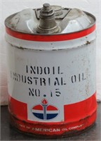 "American Oil Co." 5-Gal Metal Industrial Oil Can