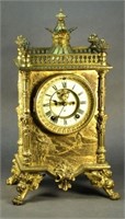 Ansonia Brass Case Clock