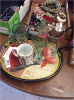 TRAY W/ COKE COLLECTIBLES
