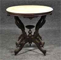 Oval Marble Top Center Table