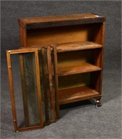 Oak Three Section Barrister Bookcase