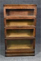 Oak Four Section Barrister Bookcase