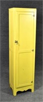 Yellow Painted Kitchen Cabinet