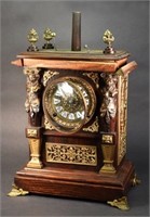 Ansonia Clock Company Oak Case Clock