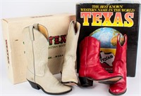 Two Pair Texas Brand & Westex Woman's Cowboy Boots