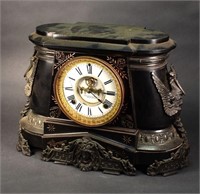 Ansonia Clock Company Cast Iron Mantel Clock