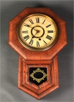 Ansonia Clock Company Oak Case Wall Clock