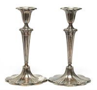 Antique Gorham Electroplated Candlesticks, Pair