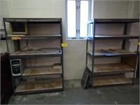 (2) Sections of Light Duty Clip Together Shelving,