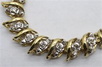 10k Gold & Diamond Necklace
