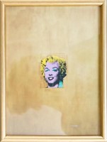 After Andy Warhol, Gold Marilyn Monroe- Print