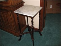 PLANT STAND W/ MARBLE TOP