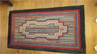 Early hooked rug