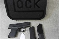 GLOCK, 43 GEN 4 ZEK862, SEMI AUTOMATIC PISTOL, 9