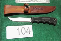Rack Knife With Sheath Marked Western USA B2