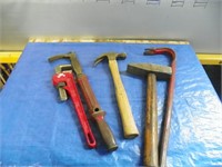 Nail puller, hammers, claw bar etc