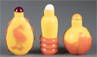 A group of 3 snuff bottles.