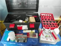 Jobmate tool box c/w o-ring kit, bottle capper etc