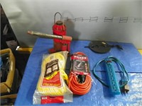 Hyd jack, rope, extension cord etc