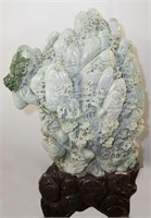 A Chinese jadeite "Longevity Mountain."