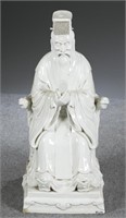 Pair of Blanc de Chine figurines.