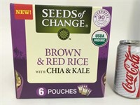 Brown & Red Rice with Chia & Kale, 6 - 8.5 oz pkgs