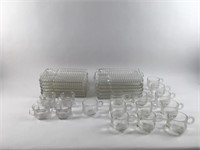 Candlewick Clear Glass Snack Set (12 place setting