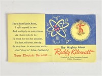 Reddy Kilowatt Pin, c. 1955