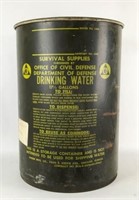 U.S. Military 17 1/2 Gallon Drinking Water Can wit