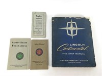 1966 Lincoln Shop Manual, 1930 Traffic Regulations