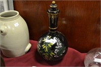 signed hand painted decanter